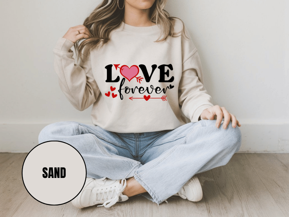 "Love Forever" Valentine's Day (Gildan 18000) VD056