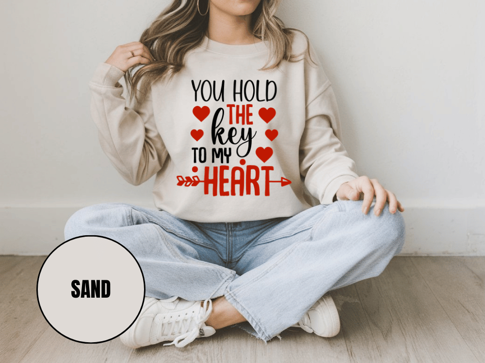 "You Hold the Key To my heart, (Gildan 18000) VD026