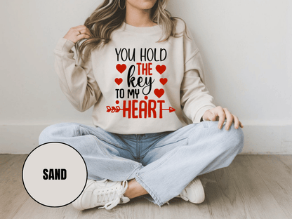 "You Hold the Key To my heart, (Gildan 18000) VD026