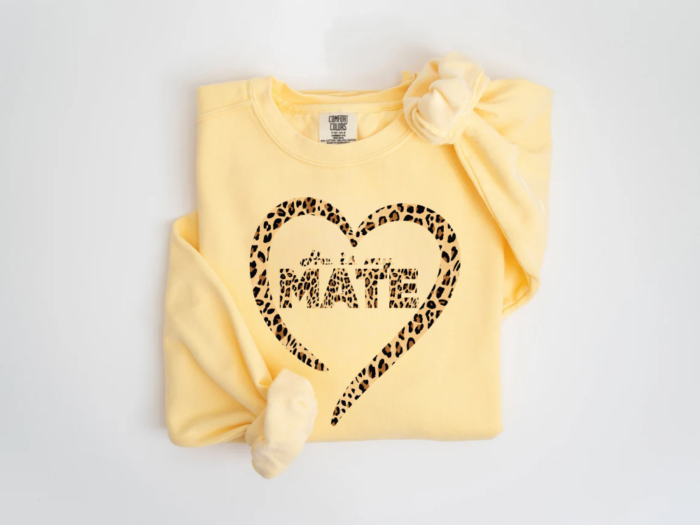 "He Is My Mate Leopard Design" Valentine's Day (Comfort Color) VDS077