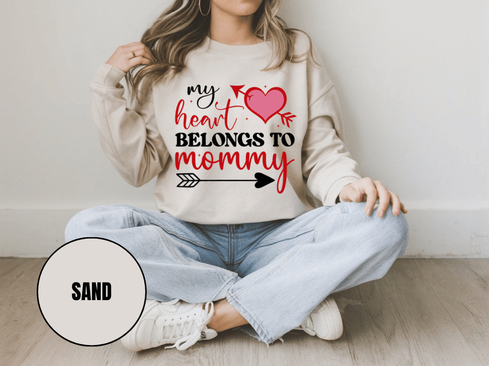 "My Heart Belongs to My Mommy" Valentine's Day (Gildan 18000) VD054