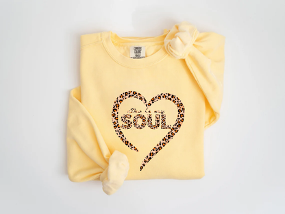 "She Is My Soul Leopard Design" Valentine's Day (Comfort Color) VDS080