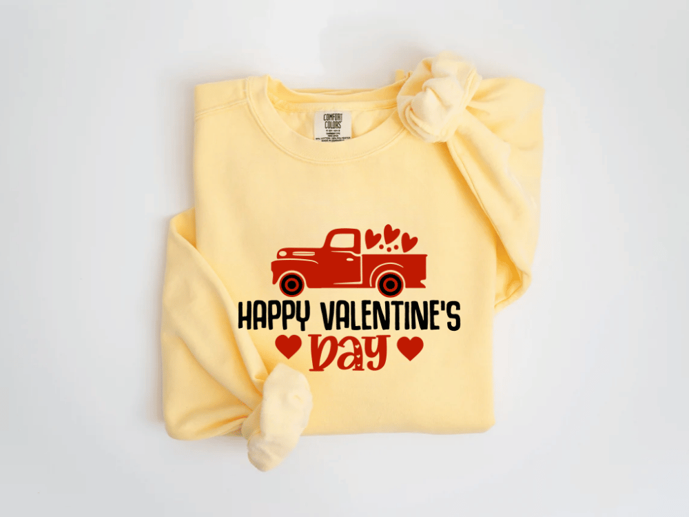 "Happy Valentine's Day" Valentine's Day (Comfort Color) VDS020