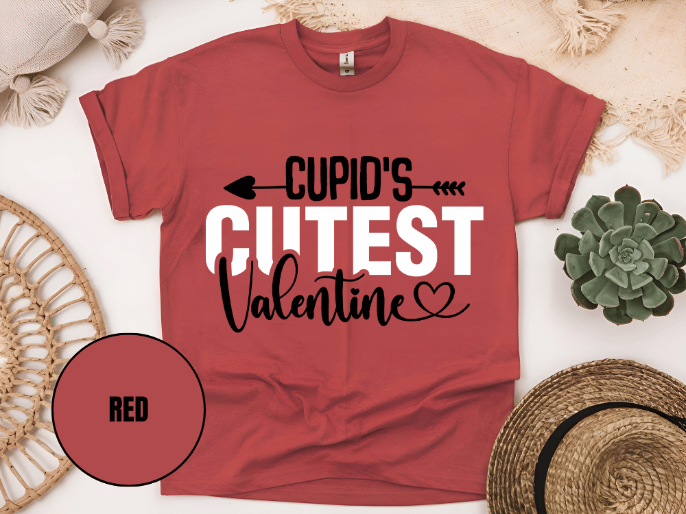 "Cupid's Cutest Valentine's day" T-Shirt, (Gildan 5000) VD018