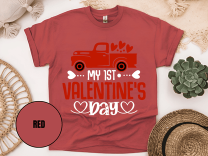"My First Valentine's day" T-Shirt, (Gildan 5000) VD024