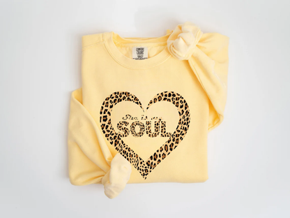 "She Is My Soul Leopard Design" Valentine's Day (Comfort Color) VDS072