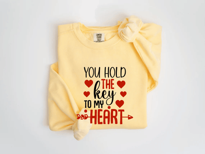"You Hold The Key to My Heart" Valentine's Day (Comfort Color) VDS026