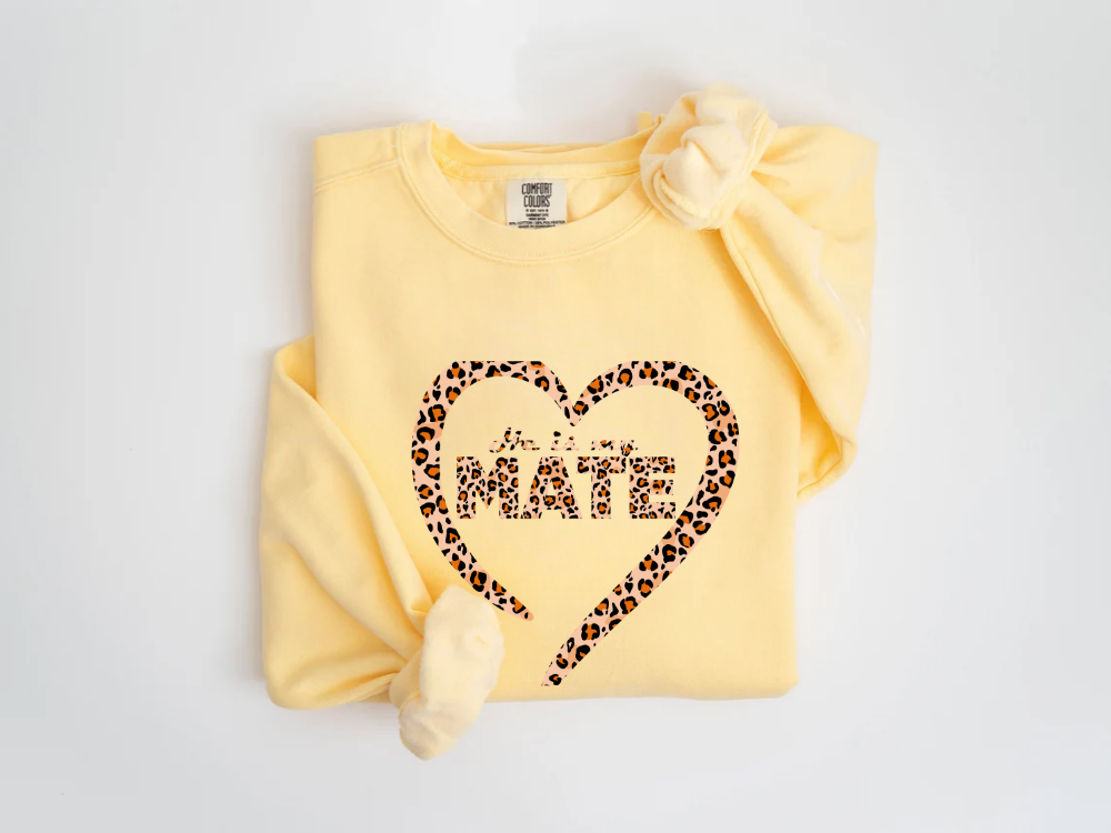 "He Is My Mate Leopard Design" Valentine's Day (Comfort Color) VDS078