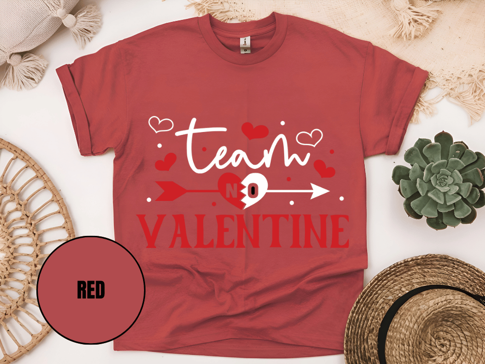 "Team Valentine, Valentine's Day" T-Shirt, (Gildan 5000) VD031