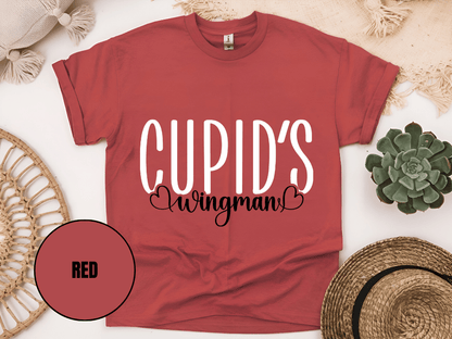 "Cupid's Wingman, Valentine's day" T-Shirt, (Gildan 5000) VD017