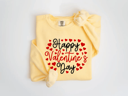 "Happy Valentine's Day" Valentine's Day (Comfort Color) VDS010