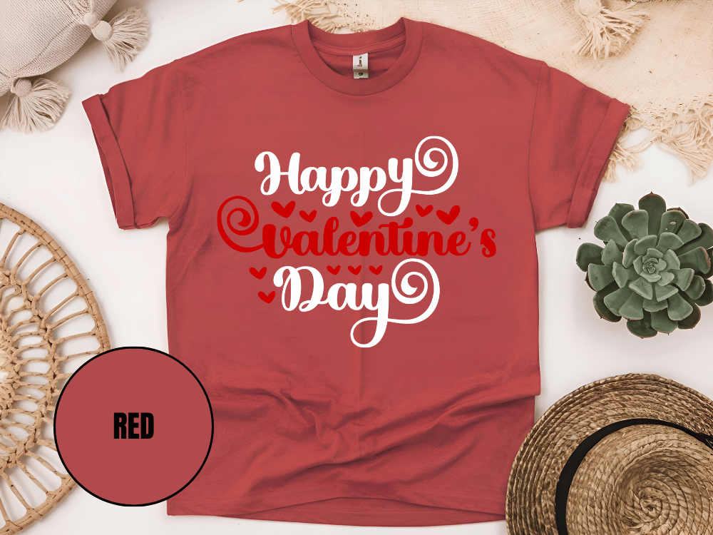 "Happy Valentine's day" T-Shirt, (Gildan 5000) VD008