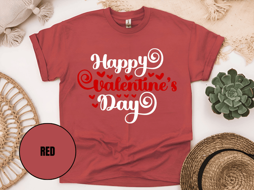 "Happy Valentine's day" T-Shirt, (Gildan 5000) VD008