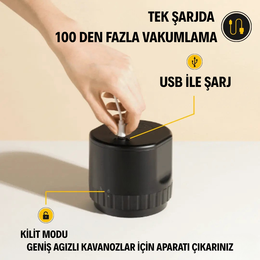 "VACUMAX" Kavanoz Vakumlama Seti