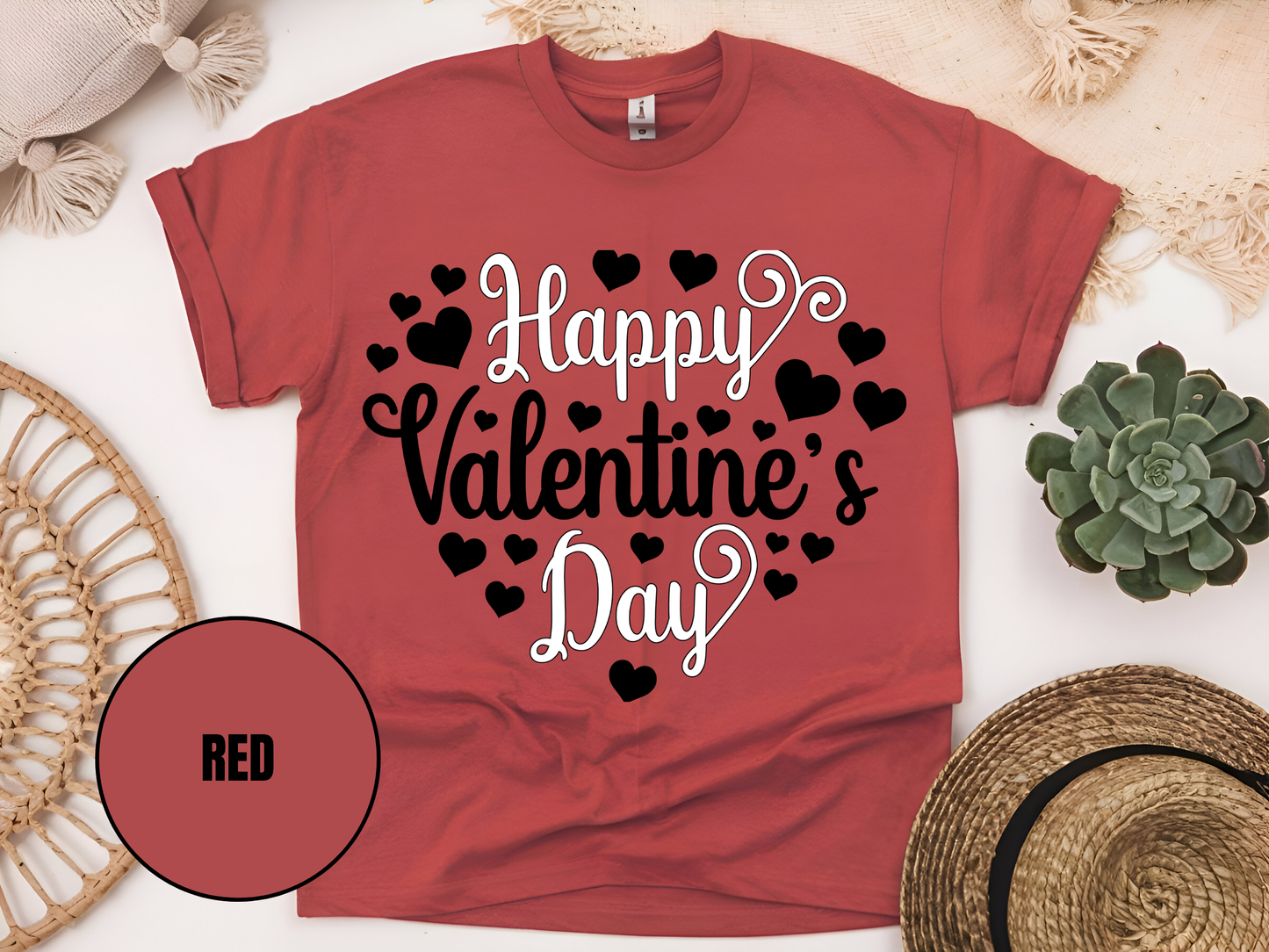 "Happy Valentine's day" T-Shirt, (Gildan 5000) VD002