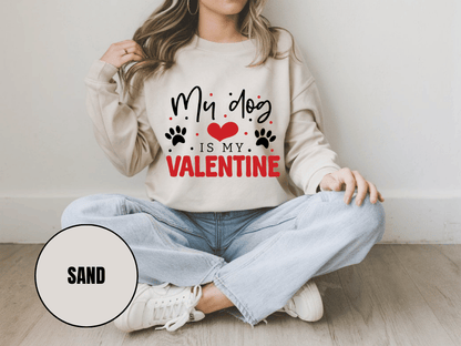 "My Dog is My Valentine", Valentine's Day (Gildan 18000) VD038