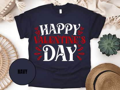 "Happy Valentine's day" T-Shirt, (Gildan 5000) VD004