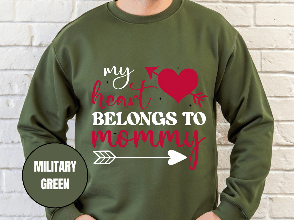"My Heart Belongs to My Mommy" Valentine's Day (Gildan 18000) VD054