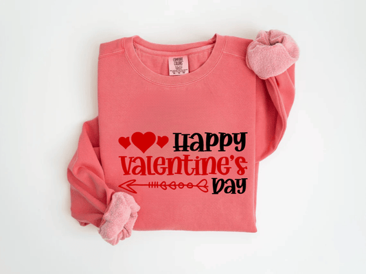 "Happy Valentine's Day" Valentine's Day (Comfort Color) VDS009