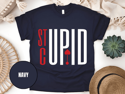 "Stupid Cupid, Valentine's Day" T-Shirt, (Gildan 5000) VD029
