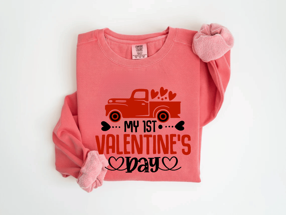 "My First Valentine's Day" Valentine's Day (Comfort Color) VDS024