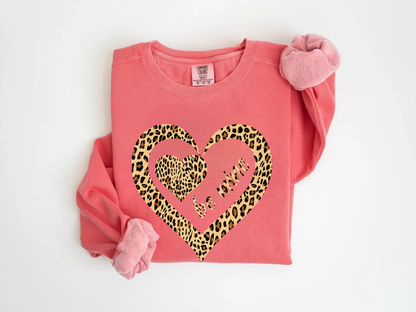 "Be Mine Leopard Design" Valentine's Day (Comfort Color) VDS068