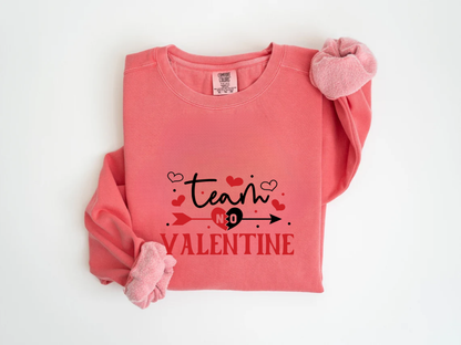 "Team No Valentine" Valentine's Day (Comfort Color) VDS031