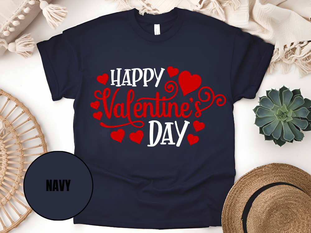 "Happy Valentine's day" T-Shirt, (Gildan 5000) VD007