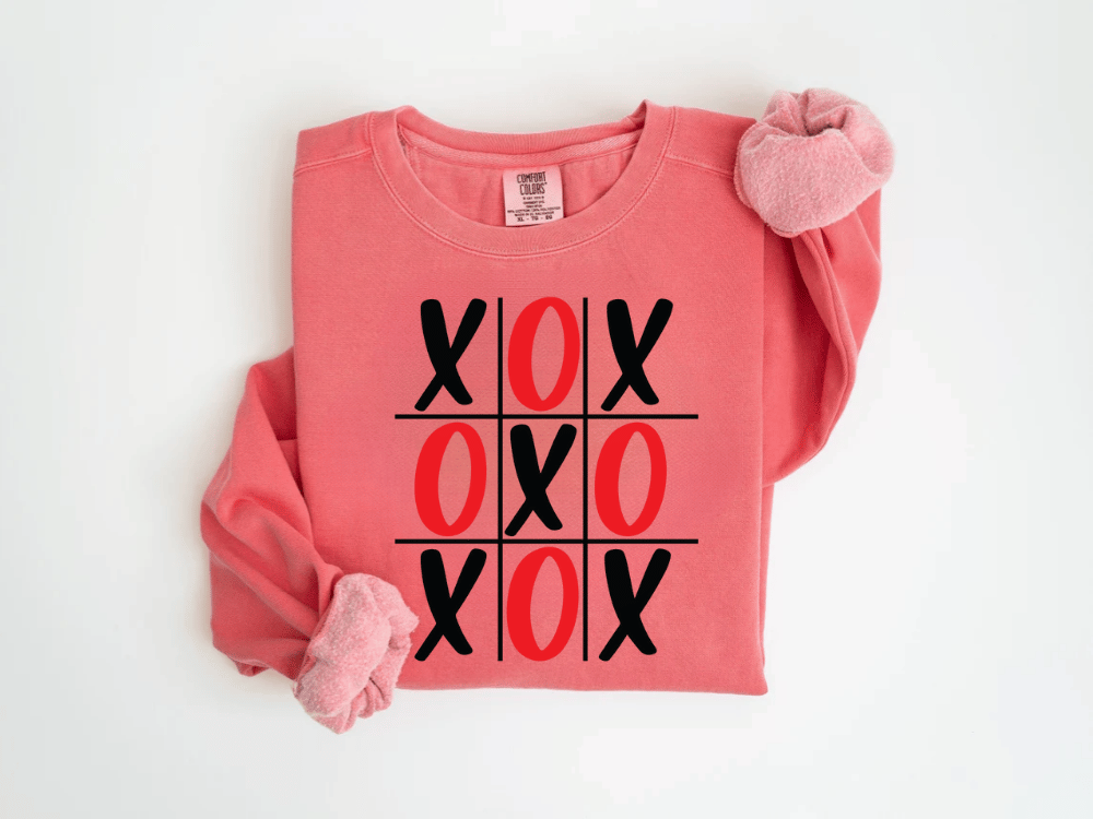 "XOXOXO Valentine's Day" Valentine's Day (Comfort Color) VDS015