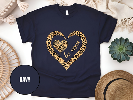 "Be Mine Leopard Design" T-Shirt, (Gildan 5000) VD068