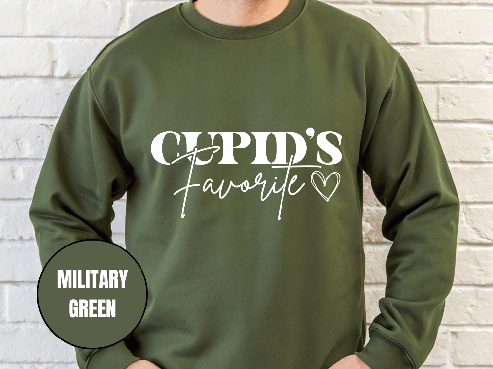 "Cupid's Favorite" Valentine's Day Sweatshirt, (Gildan 18000) VD012