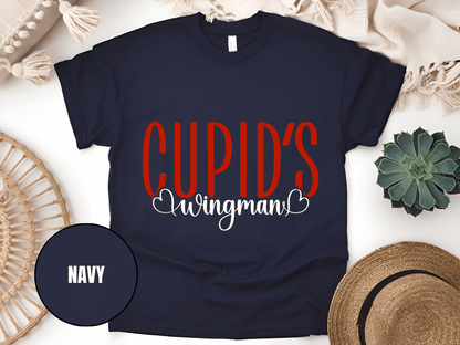 "Cupid's Wingman, Valentine's day" T-Shirt, (Gildan 5000) VD017