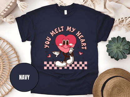 "You Melt My Heart, Valentine's Day" T-Shirt, (Gildan 5000) VD051
