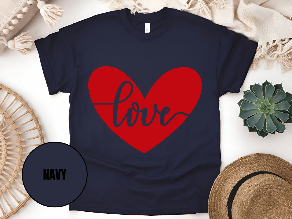 "Love, Valentine's Day" T-Shirt, (Gildan 5000) VD052
