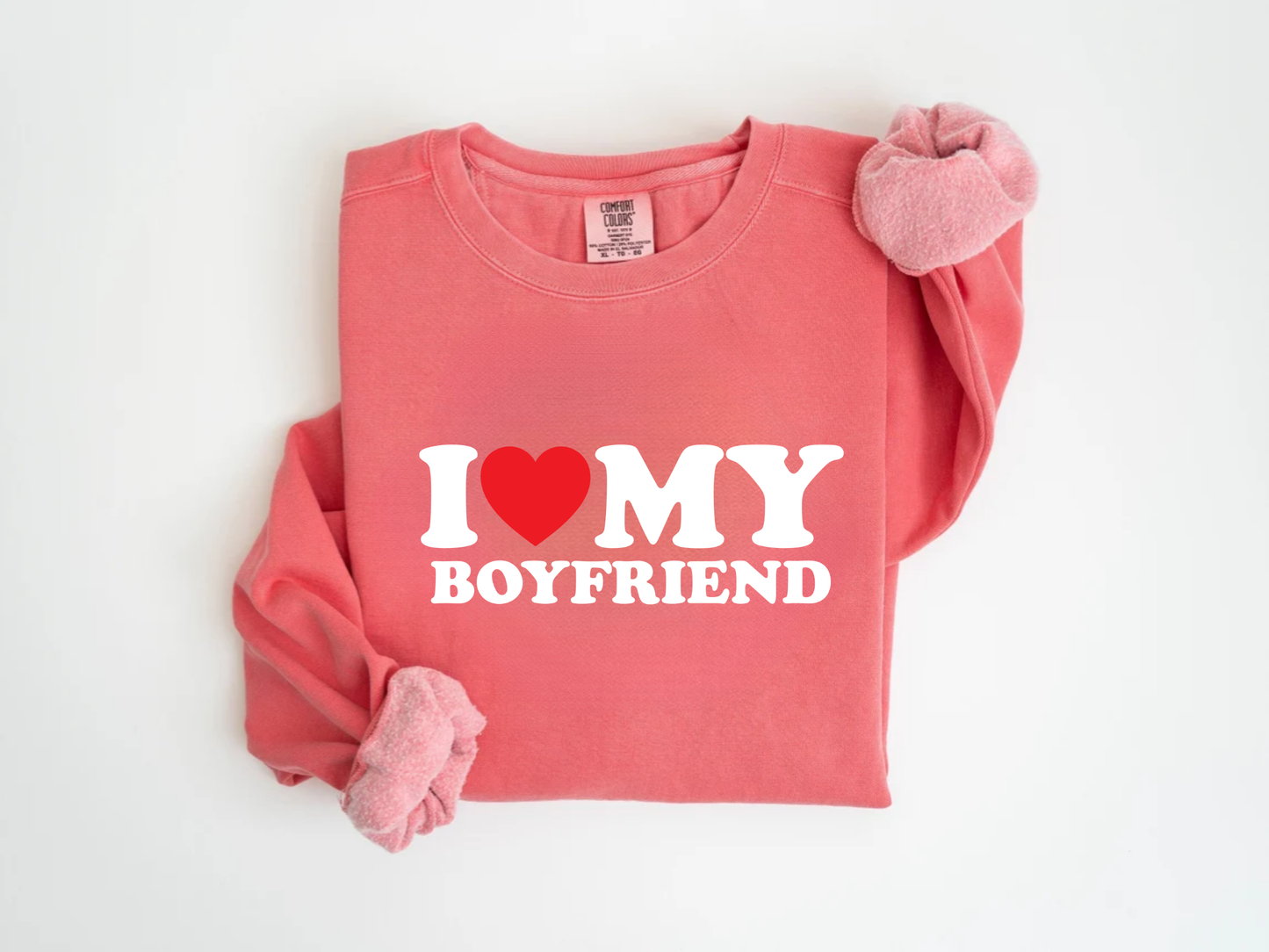 "I Love My Boyfriend" Valentine's Day (Gildan 18000) VD086