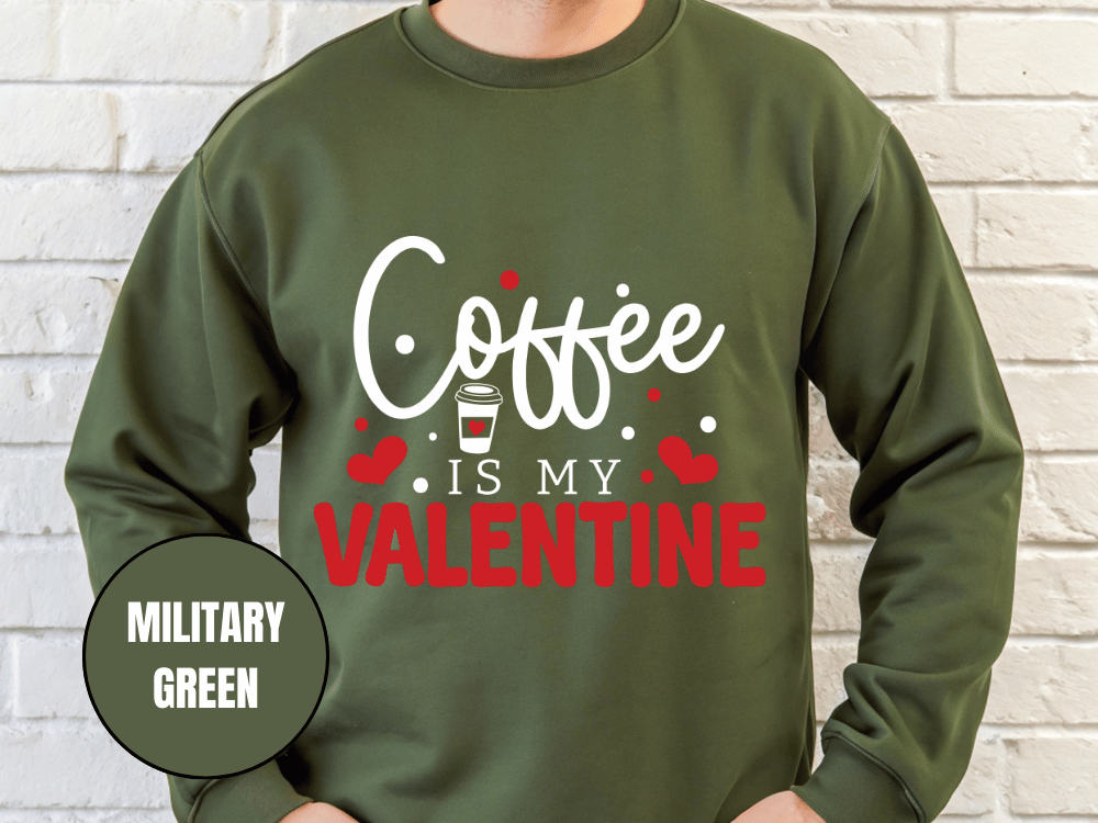 "Coffee is My Valentine", Valentine's Day (Gildan 18000) VD040