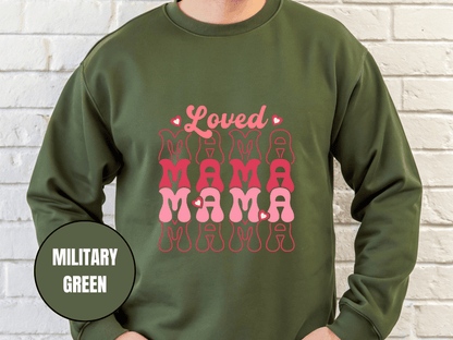 "Loved Mama Mama Mama" Valentine's Day (Gildan 18000) VD048