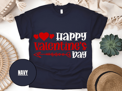 "Happy Valentine's day" T-Shirt, (Gildan 5000) VD009
