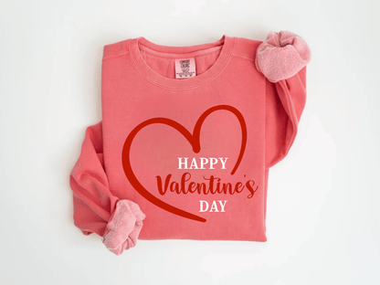 "Happy Valentine's Day" Valentine's Day (Comfort Color) VDS019