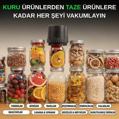 "VACUMAX" Kavanoz Vakumlama Seti