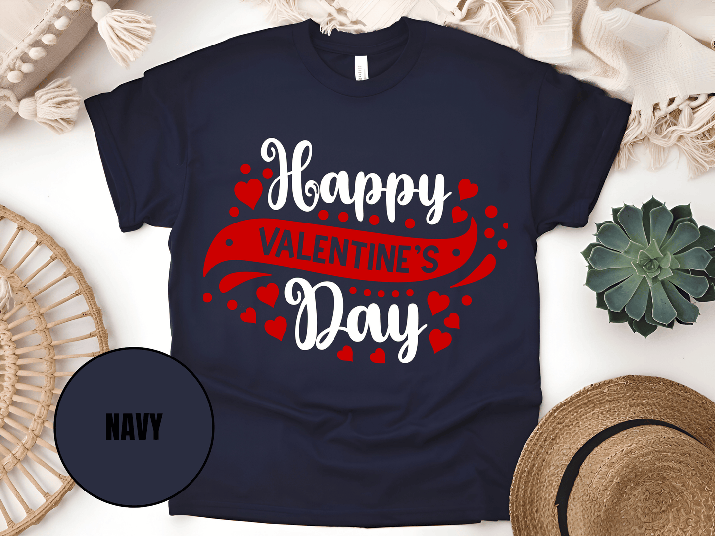 "Happy Valentine's day" T-Shirt, (Gildan 5000) VD003