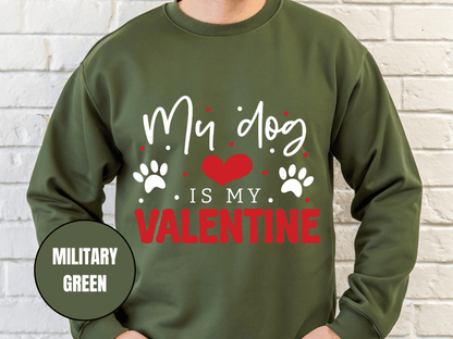 "My Dog is My Valentine", Valentine's Day (Gildan 18000) VD038