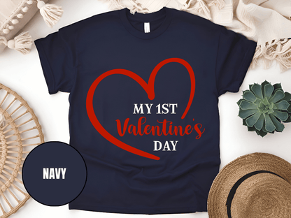 "My First Valentine's day" T-Shirt, (Gildan 5000) VD023