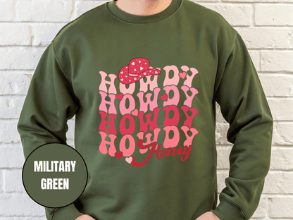 "Howdy Howdy Howdy Honey", Valentine's Day (Gildan 18000) VD042