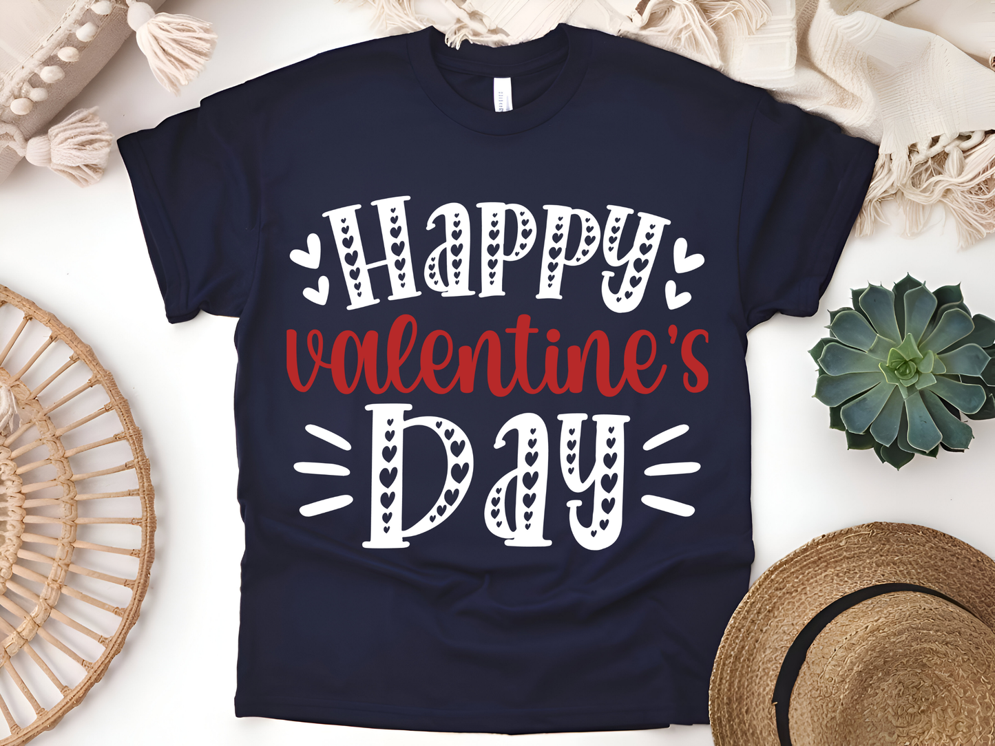 "Happy Valentine's day" T-Shirt, (Gildan 5000) VD001