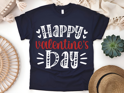 "Happy Valentine's day" T-Shirt, (Gildan 5000) VD001