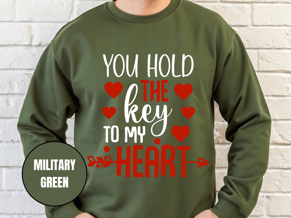 "You Hold the Key To my heart, (Gildan 18000) VD026