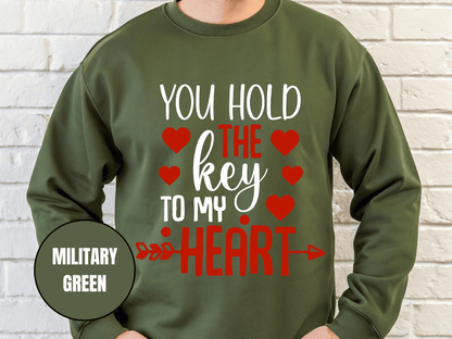 "You Hold the Key To my heart, (Gildan 18000) VD026