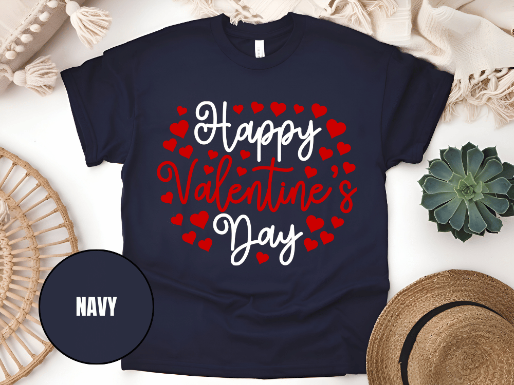 "Happy Valentine's day" T-Shirt, (Gildan 5000) VD010