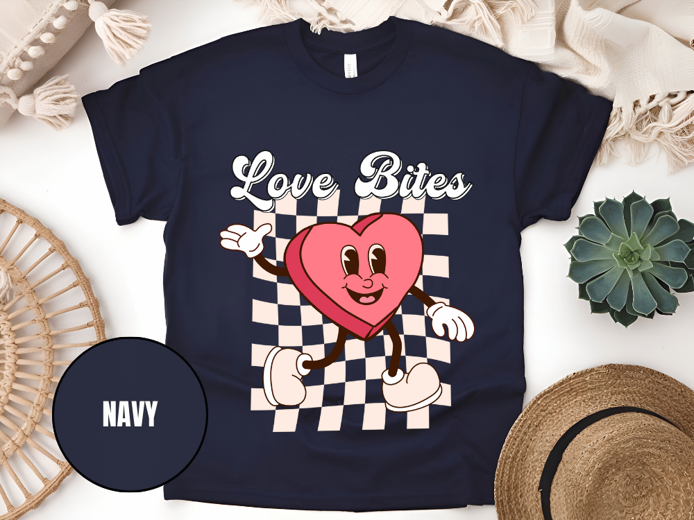 "Love Bites , Valentine's Day" T-Shirt, (Gildan 5000) VD046